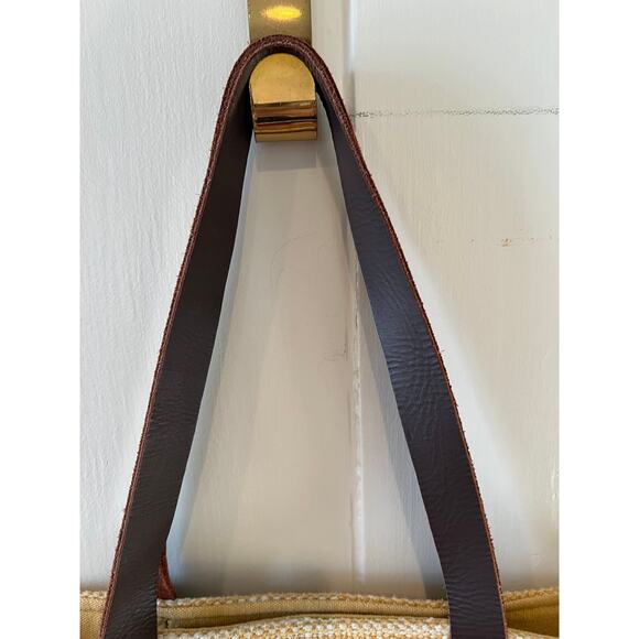 Joy Susan Southwestern Aztec Woven Shoulder Bag Leather Trim - Picture 5 of 7